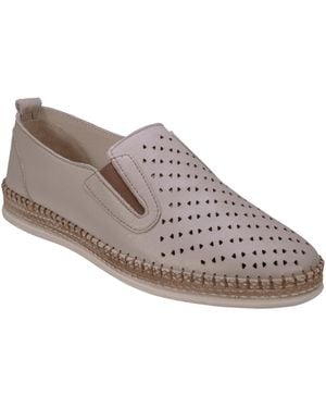 Cools 21 Amillie Perforated Leather Flats - Brown