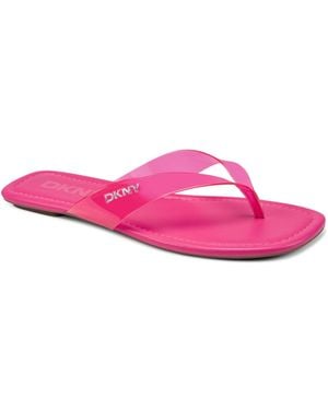 DKNY Hampton Flip Flop Sandals - Pink