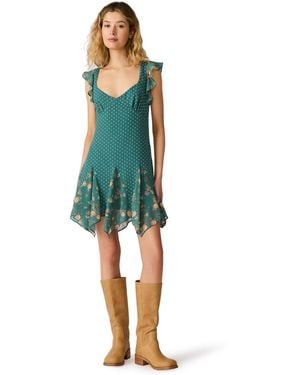 Steve Madden Tanisha Sweetheart Neck Mini Dress - Blue