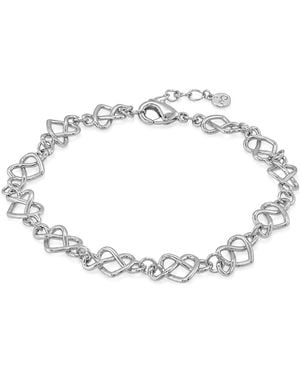 And Now This And Gold Infinity Heart Link Bracelet - Metallic