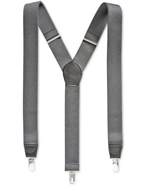Club Room Solid Suspenders - Gray