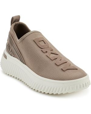 DKNY Leighton Slip On Sneakers - Natural