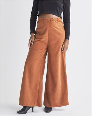 ANGEL MATERNITY Maternity Angel Stacie Wide Leg Pants - Brown