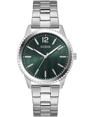 Guess Tone Stainless Steel Analog Watch - Gray