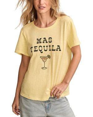 売れ筋商品|||ラッキーブランド カットソー トップス レディース Women's Cotton Don't Stop Believin' Sequin Crewneck Tee Tarmac Lucky Brand Cotton Don't Stop Believin' Sequin Crewneck Tee