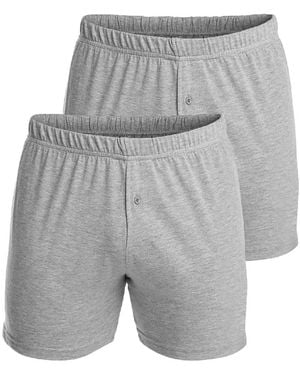 Stanfield's Premium Cotton Knit Boxers - Gray