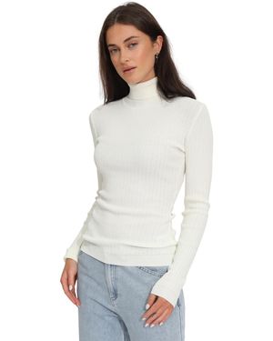 Belle & Bloom Brooklyn Knitted Turtleneck - White