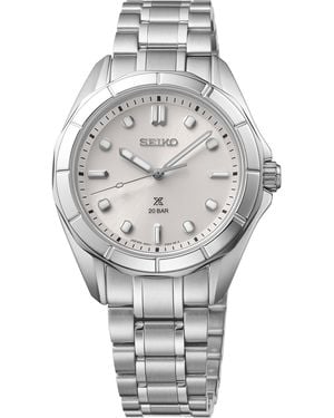 Seiko Stainless Steel Bracelet Watch - Gray