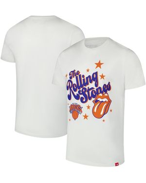 Sportiqe And Rolling Stones X New York Knicks Bingham Collab T-shirt - White