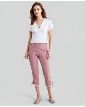 And Now This Gingham Capri Pants - Pink