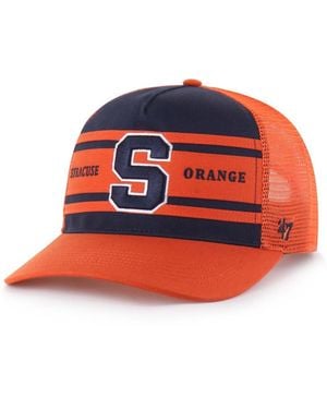 '47 Big Boys And Girls Navy/orange Syracuse Orange Super Stripe Hitch Adjustable Trucker Hat - Red