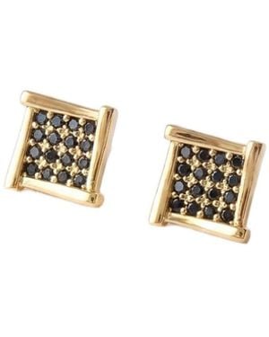 Classicharms Atlas Crystal Square Stud Earrings - White