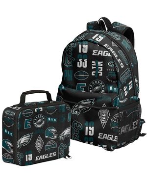 Outerstuff Philadelphia Eagles Backpack And Lunchbox Set - Black