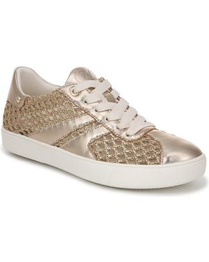 Naturalizer Medina Round Toe Lace Up Sneakers - White