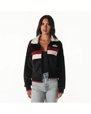 The Wild Collective Arizona Cardinals Velvet Corduroy Jacket - Black