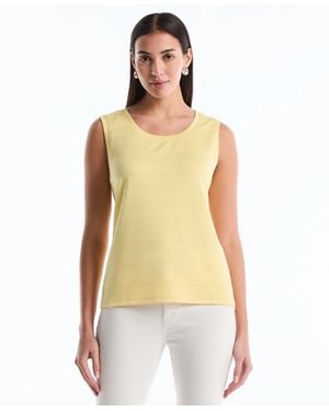 Rafaella Petite Ottoman Knit Sleeveless Top - Green