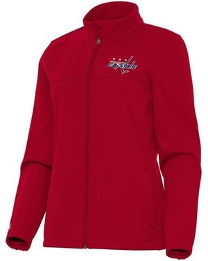 Antigua Washington Capitals Links 2 Full-zip Golf Jacket - Red