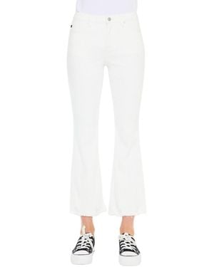 KanCan Essentials Volumina High Rise Crop Bootcut Jeans - White