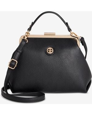 Giani Bernini Pebble Framed Clutch Crossbody Bag - Black