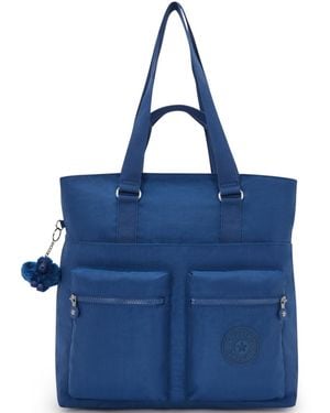 Kipling India Laptop Tote Bag - Blue