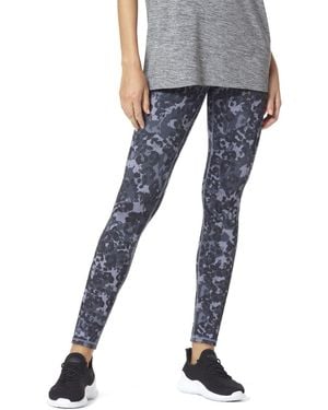 Hue Reversible Animal Print Skimmer leggings - Blue