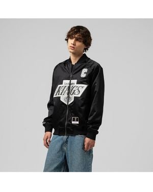 Mitchell & Ness And Wayne Gretzky Los Angeles Kings Maxed Out Full-zip Satin Jacket - White