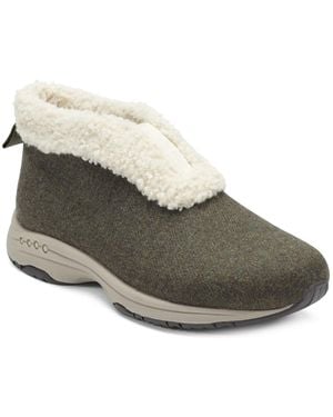 Easy Spirit Treepose Cozy Slipper Booties - Gray