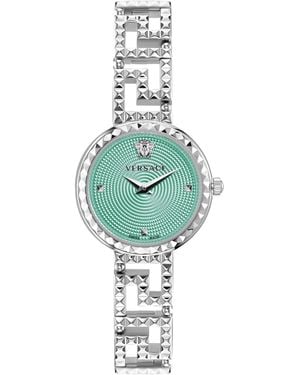 Versace Greca Goddess Stainless Steel Bracelet Watch - Metallic