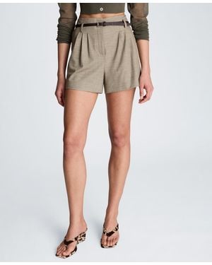 Kenneth Cole High-rise Belted Shorts - Multicolor