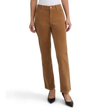 Jones New York Petite Lexington Corduroy Straight Pants - Brown