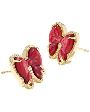 Kendra Scott Haley Bow Stud Earrings - Red