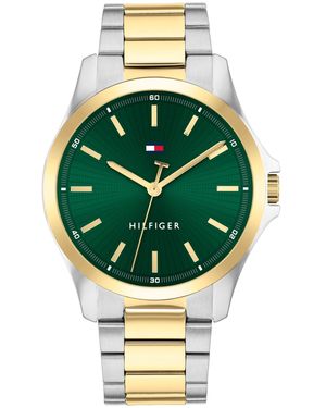 Tommy Hilfiger Quartz Two-tone Stainless-steel Bracelet Watch - Green