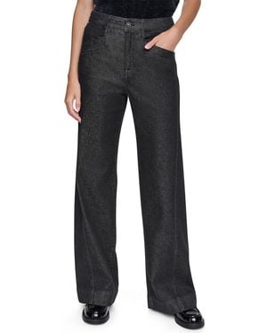 DKNY High-rise Wide-leg Jeans - Black