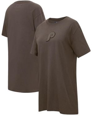 Pro Standard Philadelphia Phillies Neutral T-shirt Dress - Brown