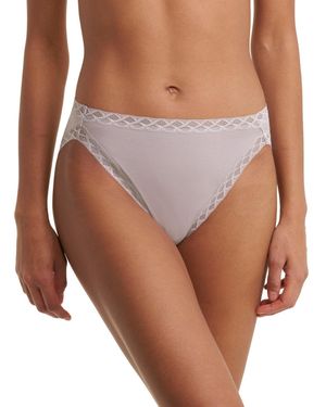 Natori Bliss Lace-trim Cotton French-cut Brief Underwear 152058 - Multicolor