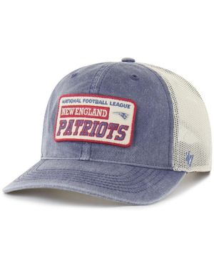 '47 Navy New England Patriots Canteen Relaxed Trucker Adjustable Hat - Multicolor