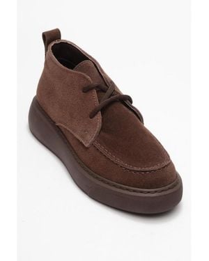 Forever & Always Shoes Lilya Leather Chukka Boot () - Brown