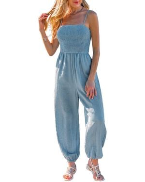 CUPSHE Grasslands Jumpsuit - Blue