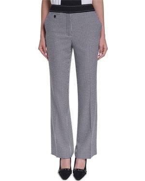 KARL LAGERFELD Mid-rise Flare Pants - Gray