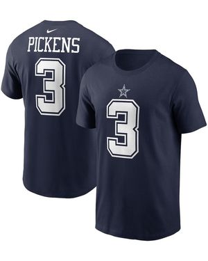 Dallas Cowboys Nike George Pickens Name Number T-shirt - Blue