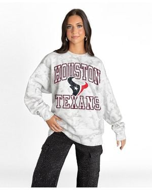 Gameday Couture Houston Texans Whiteout Oversized Premium Fleece Sweatshirt