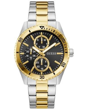 Guess Quartz Two-tone Stainless Steel Watch 43mm - Metallic