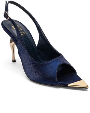 Prologue Shoes Amore Slingback Stiletto Pump - Blue
