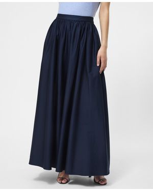 French Connection Sateen Weave Maxi Skirt - Blue