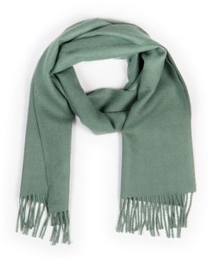 Simply Natural Solid Alpaca Scarf - Green