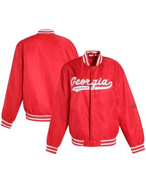 Hype and Vice Georgia Bulldogs A-game Varsity Full-snap Jacket - Red