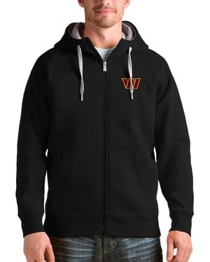 Antigua Washington Commanders Victory Full-zip Hoodie - Black