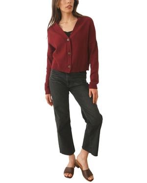Paneros Clothing Cotton Diana Crop Cardigan - Red