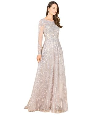 Lara Long Sleeve Gown - White