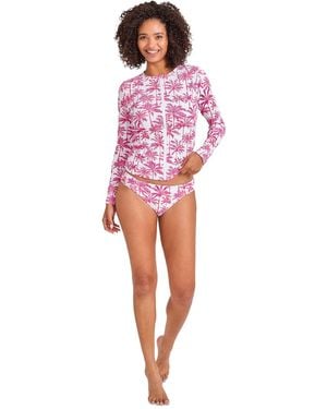 Tommy Bahama Point Full-zip Rashguard - Red